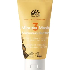 3 Minutes Nourish & Renew Face Mask Murumuru Butter von Urtekram