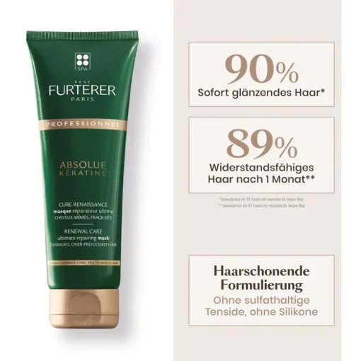 Absolue Kératine Aufbauende Haarmaske von René Furterer