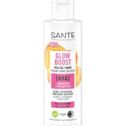 AHA, Aminosäure & Bio Aloe-Vera Glow Boost Peeling Toner von Sante Naturkosmetik