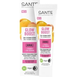 AHA, Vitamin F & Bio-Jojobaöl Glow Boost Vitamin Creme Feuchtigkeitspflege von Sante Naturkosmetik