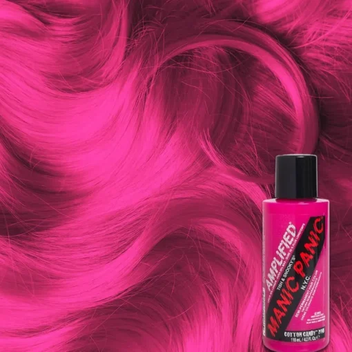 Amplified Cotton Candy Pink - langanhaltende vegane Haartönung von Manic Panic