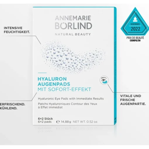 AUGE & LIPPE Hyaluron Augenpads mit Sofort-Effekt von ANNEMARIE BÖRLIND