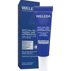 Augen- und Lippenpflege Anti-Falten Augen- und Lippenpflege Blauer Enzian & Edelweiss Mindert tiefe Falten & Augenringe von Weleda