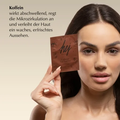 Augenpflege Augenpads Koffein und Vitamin C von Hej Organic