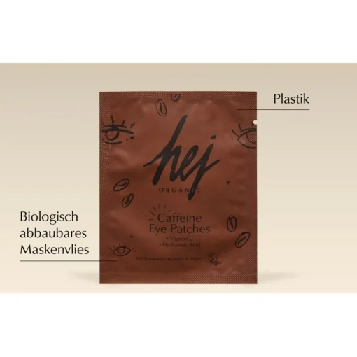 Augenpflege Augenpads Koffein und Vitamin C von Hej Organic