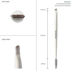 Augenpinsel M401 Dual-Ended Angled Brow Brush & Spoolie von Morphe