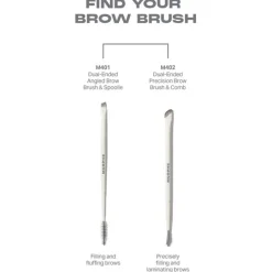 Augenpinsel M401 Dual-Ended Angled Brow Brush & Spoolie von Morphe