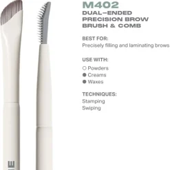 Augenpinsel M402 Dual-Ended Precision Brow Brush & Comb von Morphe