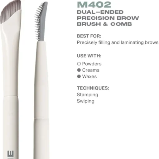 Augenpinsel M402 Dual-Ended Precision Brow Brush & Comb von Morphe