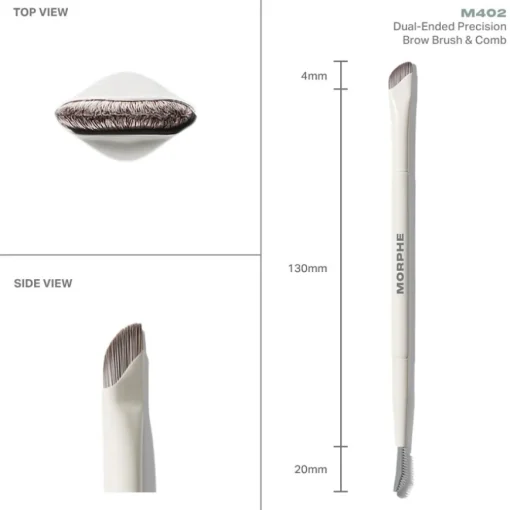 Augenpinsel M402 Dual-Ended Precision Brow Brush & Comb von Morphe