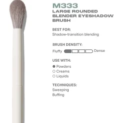 Augenpinsel M333 Large Rounded Blender Eyeshadow Brush von Morphe