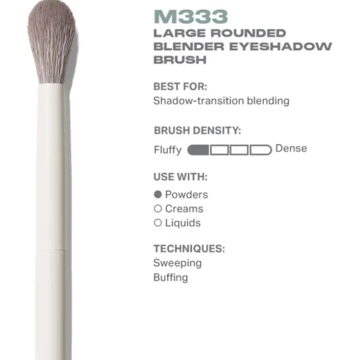 Augenpinsel M333 Large Rounded Blender Eyeshadow Brush von Morphe