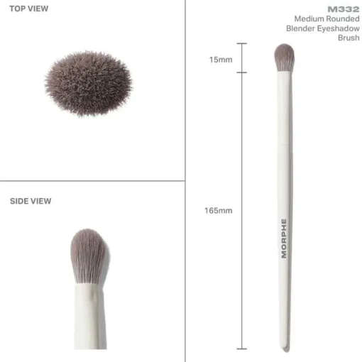 Augenpinsel M332 Medium Rounded Blender Eyeshadow Brush von Morphe