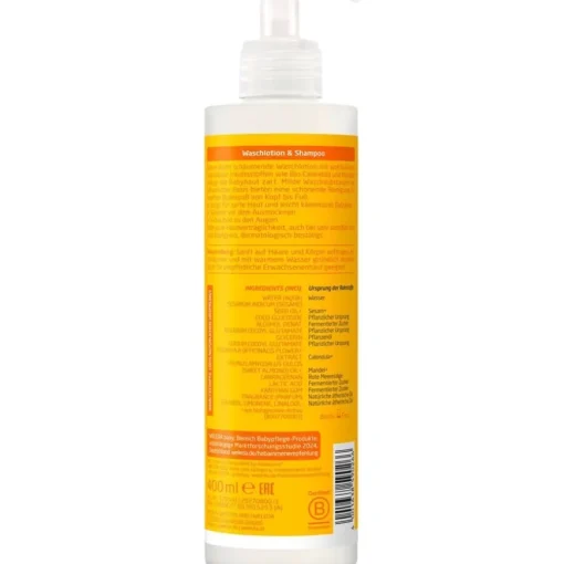 Babys & Kids Calendula Waschlotion & Shampoo Reinigt Haut & Haare schonend, mild zu den Augen von Weleda