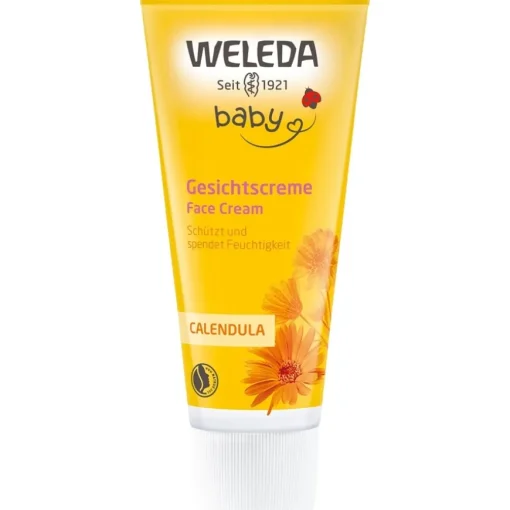 Babys & Kids Calendula Gesichtscreme Pflegt & schützt empfindliche Babyhaut, spendet Feuchtigkeit von Weleda