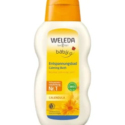 Babys & Kids Calendula Entspannungsbad Pflegender Badezusatz, tensidfrei beruhigt gereizte Haut von Weleda