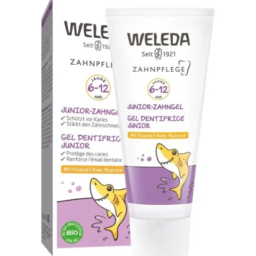Babys & Kids Junior-Zahngel mit Flourid Schützt vor Karies, stärkt den Zahnschmelz von Weleda