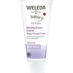 Babys & Kids Weiße Malve Wundschutzcreme Parfümfreie Windelcreme, schützt, regeneriert & pflegt von Weleda