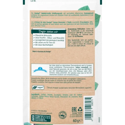 Badekristalle Badekristalle Erkältungszeit von Kneipp