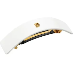 Balmain Hair Couture Balmain HC Cellulose Acetate Barrette pour Cheveux White