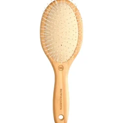 Bamboo Touch Ovale Entwirrungsbürste aus Bambus mit genoppten Nylonborsten von Olivia Garden