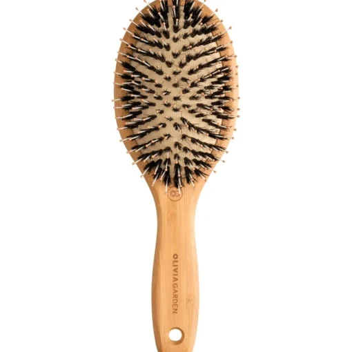 Bamboo Touch Pneumatikbürste aus Bambus Mit Wildschwein-/Nylonborsten von Olivia Garden