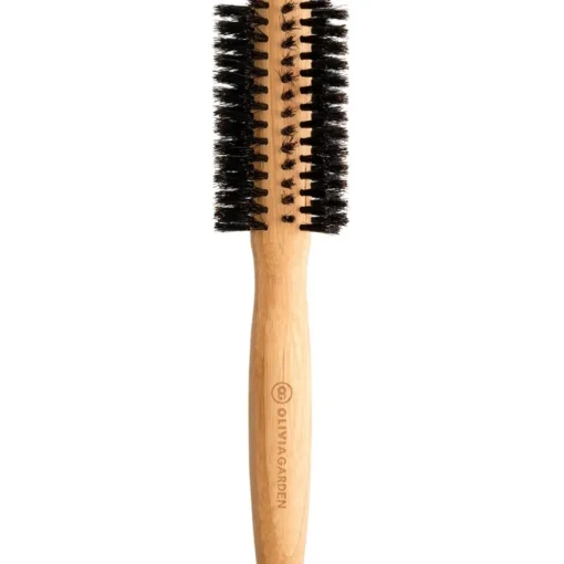 Bamboo Touch Rundbürste aus Bambus mit 100% reinen Wildschweinborsten von Olivia Garden