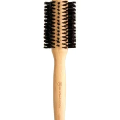 Bamboo Touch Rundbürste aus Bambus mit 100% reinen Wildschweinborsten von Olivia Garden