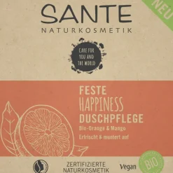 Bio-Orange & Mango Feste HAPPINESS Duschpflege von Sante Naturkosmetik