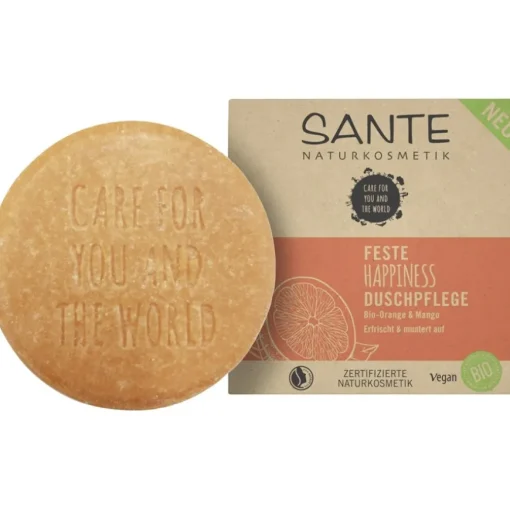 Bio-Orange & Mango Feste HAPPINESS Duschpflege von Sante Naturkosmetik
