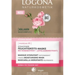 Bio-Rosenextrakt & Apfelsamenextrakt Moisture Lift Straffende Feuchtigkeits-Maske Anti-Aging Pflege von Logona