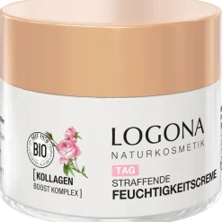 Bio-Rosenextrakt und Apfelsamenextrakt Moisture Lift Straffende Feuchtigkeitscreme von Logona