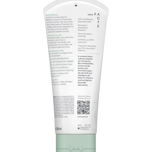 Body Lotion und Milk Barrier Balance Body Milk von Lavera