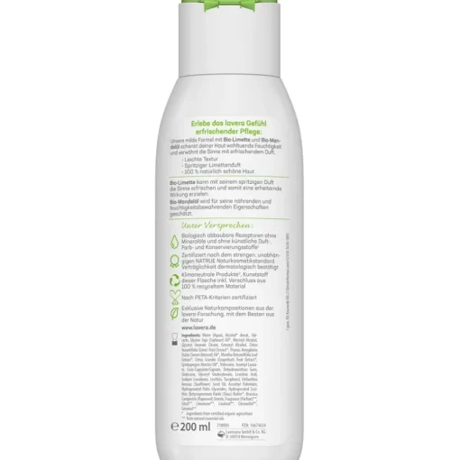 Body Lotion und Milk Erfrischende Body Lotion Bio-Limette & Bio-Mandelöl von Lavera