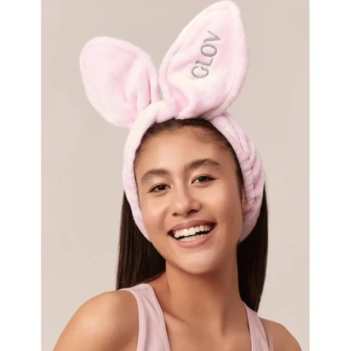 Bunny Ears Schmink Stirnband Und Haargummi Headband Bunny Ears Pink von GLOV