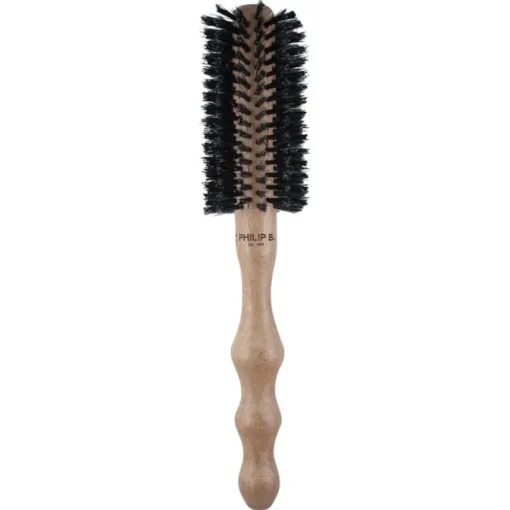Bürsten & Kämme Round Hairbrush, Polish Mahogany Handle von Philip B