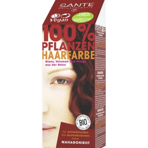 Coloration 100% Pflanzen-Haarfarbe-Pulver von Sante Naturkosmetik