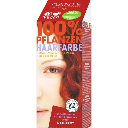Coloration 100% Pflanzen-Haarfarbe-Pulver von Sante Naturkosmetik