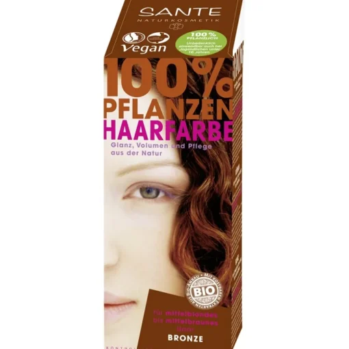 Coloration 100% Pflanzen-Haarfarbe-Pulver von Sante Naturkosmetik