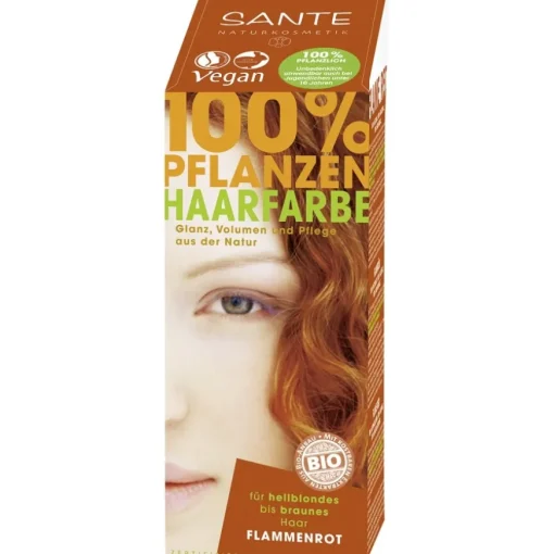 Coloration 100% Pflanzen-Haarfarbe-Pulver von Sante Naturkosmetik
