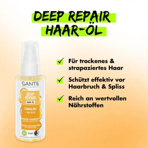 Deep Repair Haar Öl von Sante Naturkosmetik