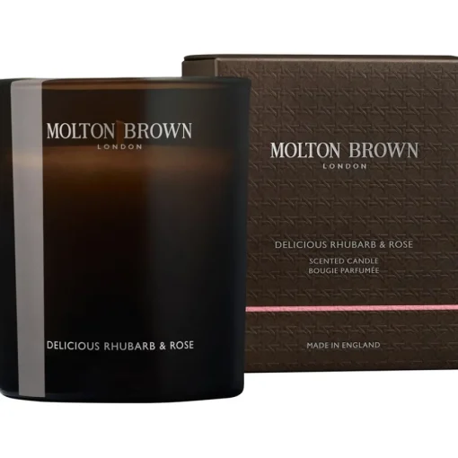 Delicious Rhubarb & Rose Scented Candle von Molton Brown