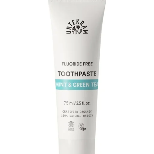 Dental Care Fluoride Free Toothpaste Mint & Green Tea von Urtekram