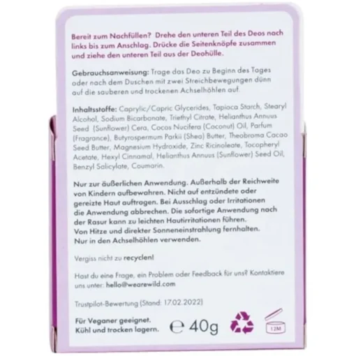 Deodorant Refill Coconut & Vanilla Refill von Wild