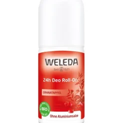 Deodorants Granatapfel 24h Deo Roll-On 24h zuverlässiger Schutz & sinnlicher Duft ohne Aluminiumsalze von Weleda