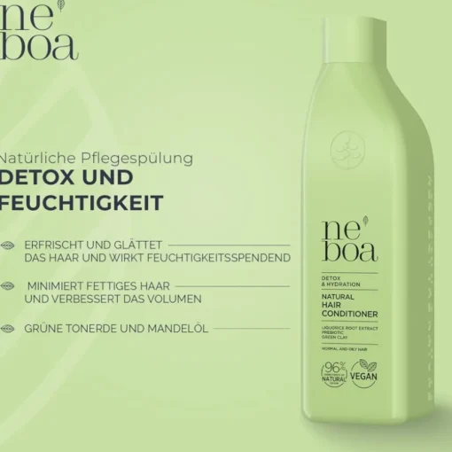 Detox & Hydration Natural Conditioner Normal and Oily Hair von Neboa