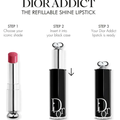 DIOR Dior Addict Refill Refill für den Lippenstift mit Glanz-Finish – Intensive Farbe – 90 % Inhaltsstoffe natürlichen Ursprungs