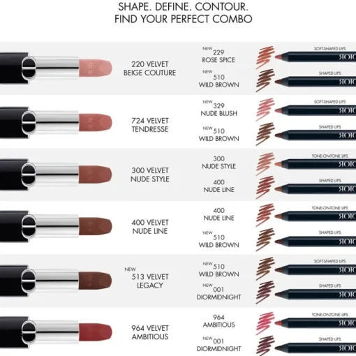 DIOR Rouge Dior Contour Langanhaltender Lippenkontourstift