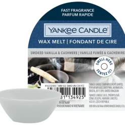 Duftwachs Smoked Vanilla + Cashmere Grey von Yankee Candle