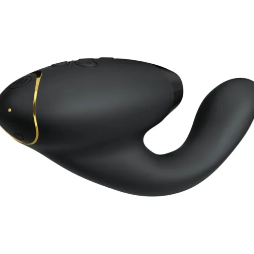 Duo 2 Luxuriöser Dual Stimulator Mit Pleasure Air Technologie Für Die Klitoris Und Vibration für den G-Punkt Black von Womanizer